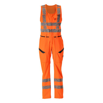 MASCOT® Accelerate Safe Kombihose, der Stretchstoff ist in alle Richtungen elastisch und bietet eine unübertroffene Bewegungsfreiheit, wo nichts spannt oder stört, der multifunktionelle Stretchstoff kombiniert ein niedriges Gewicht mit sehr hoher Strapazierfähigkeit und ist darüber hinaus wasserabweisend, das Produkt ist für Industriewäsche geeignet