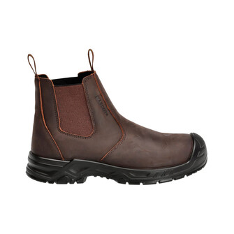 MASCOT® Footwear Originals Sicherheitsstiefel S3, Klassischer und zeitloser Sicherheitsstiefel mit umfassendem Schutz und guter Stoßdämpfung, die rutschfeste und selbstreinigende Laufsohle sorgt für stabilen Stand auf allen Oberflächen, Metallfrei und mit dem leichten MASCOLAYER® Nageldurchtrittschutz aus Spezialtextil ausgestattet, Wasser- und schmutzabweisendes Obermaterial aus geöltem Leder, die bequeme Innensohle bietet Unterstützung, zusätzliche Stoßdämpfung und ist schweißtransportierend