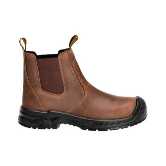 MASCOT® Footwear Originals Sicherheitsstiefel S3, Klassischer und zeitloser Sicherheitsstiefel mit umfassendem Schutz und guter Stoßdämpfung, die rutschfeste und selbstreinigende Laufsohle sorgt für stabilen Stand auf allen Oberflächen, Metallfrei und mit dem leichten MASCOLAYER® Nageldurchtrittschutz aus Spezialtextil ausgestattet, Wasser- und schmutzabweisendes Obermaterial aus geöltem Leder, die bequeme Innensohle bietet Unterstützung, zusätzliche Stoßdämpfung und ist schweißtransportierend