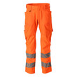 MASCOT® Accelerate Safe Hose mit Knietaschen, Leichte und starke Stoffqualität mit Ripstop Ripstop ist eine besonders reißfeste Webung, die dafür sorgt, dass der Stoff lange hält, das Produkt ist eine Kombination aus festem Stoff und Stretchgewebe das Stretchgewebe befindet sich dort, wo zusätzliche Bewegungsfreiheit erforderlich ist, Mit dem Click Pocket System lassen sich genau die gewünschten Hängetaschen befestigen, Ergonomisch geschnittene Hosenbeine, die nach den natürlichen Bewegungen des Körpers geformt wurden, die Knietaschen aus strapazierfähigem CORdURA®-Gewebe sind regulierbar, so dass der Knieschutz immer optimal platziert ist, Zertifiziert für die Verwendung zusammen mit dem MASCOT-Kniepolstertyp SHORT oder LONG, da die Kniepolstertasche höhenverstellbar ist, Standardmäßig in drei verschiedenen Schrittlängen erhältlich, für die individuell beste Passform und die am besten platzierten details, das Produkt ist für Industriewäsche geeignet