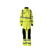 MASCOT® Accelerate Multisafe Kombination, Overall mit Knietaschen, Zweifarbig. Fluoreszierend und mit schräg verlaufenden Reflexen. Antistatisch, flammhemmend und mit Säureschutz. Schützt bei Lichtbögen. Teile des Produktes sind aus Stretchstoff. Vorbereitet für die Hängetaschen mit Click Pocket System. Reißverschluss und doppelte Wetterschutzleiste mit Magnetverschluss. Brusttasche mit Reißverschluss. Zweifache Kappnähte an den Beinen und im Schritt. Hosenbeine sind ergonomisch geformt. Vordertaschen. Gesäßtaschen, verstärkt und mit Patte. Zollstocktasche mit Patte, verstärkt. Schenkeltasche mit Handyfach, Patte und verdecktem Druckknopf und integriertem ID-Kartenhalter. Knietaschen aus CORDURA®-Gewebe, höhenregulierbar