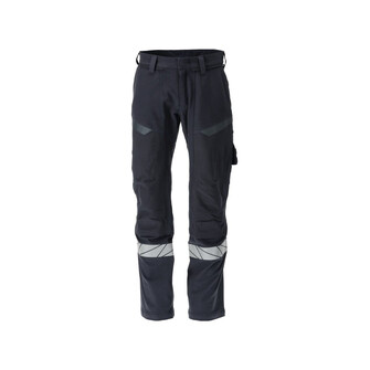 MASCOT® Accelerate Multisafe Hose mit Knietaschen, Hoher Schutz mit antistatischen, säurefesten und flammhemmenden Eigenschaften, Schützt bei Lichtbögen, Hohe Widerstandsfähigkeit und ultimative Bewegungsfreiheit, CORdURA®-Verstärkungen an der Vorderseite des Beins - Stretch unter dem CORdURA®-Material sorgt für Bewegungsfreiheit, Unkomplizierte Befestigung von Hängetaschen dank Click Pocket System, die Hosenbeine können auf einfache Weise ausgelassen und um 3 cm verlängert werden, Für Industriewäsche geeignet