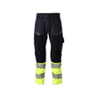 MASCOT® Accelerate Multisafe Hose, Hose mit Knietaschen, Zweifarbig. Fluoreszierende Kontrastfarbe und mit Reflexen. Antistatisch, flammhemmend und mit Säureschutz. Schützt bei Lichtbögen. Teile des Produktes sind aus Stretchstoff. Vorbereitet für die Hängetaschen mit Click Pocket System. Zweifache Kappnähte an den Beinen und im Schritt. Hosenbeine sind ergonomisch geformt. Gürtelschlaufen. Verdeckter Knopfverschluss. Hosenschlitz mit Reißverschluss. Vordertaschen. Gesäßtaschen, verstärkt und mit Patte. Zollstocktasche mit Patte, verstärkt. Schenkeltasche mit Handyfach