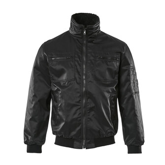 MASCOT® Originals Alaska Pilotjacke, Bearnylon® ist ein wasserabweisendes und sehr strapazierfähiges Material, Kunstpelzfutter am Körper und Steppfutter in den Ärmeln, D-Ring für Schlüssel oder ID-Karten, Zwei Innentaschen - die eine mit Reißverschluss, Rippenbündchen an den Ärmeln und dem Saum
