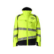 MASCOT® Accelerate Multisafe Soft Shell Jacke, Winddicht und wasserabweisend. Zweifarbig. Fluoreszierend und mit schräg verlaufenden Reflexen. Antistatisch, flammhemmend und mit Säureschutz. Schützt bei Lichtbögen und bei gelegentlichem Schweißen. Stehkragen. Quick Release Reißverschluss und doppelte Wetterschutzleiste mit Magnetverschluss. Gurtband für einen Gasalarm hi-vis gelb/schwarzblau