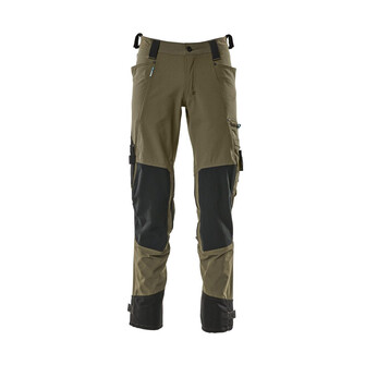 MASCOT® Advanced Hose mit Knietaschen aus Dyneema,Stretch Hose, Der Stretchstoff ist in alle Richtungen elastisch und bietet eine unübertroffene Bewegungsfreiheit, wo nichts spannt oder stört, Der multifunktionelle Stretchstoff kombiniert ein niedriges Gewicht mit sehr hoher Strapazierfähigkeit und ist darüber hinaus wasserabweisend