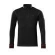 MASCOT® Frontline Ios Polo-sweatshirt, Moderne, körpernahe Passform mit viel Bewegungsfreiheit, Knopfleiste, Leinenkragen sowie Besatz an verschiedenen Stellen des Produktes, Brusttasche mit senkrechtem Reißverschluss macht zB ein Handy leicht zugänglich, Kräftiges Rippenbündchen an den Handgelenken