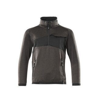 MASCOT® Fleecepullover für Kinder, kurzer Zipper, Moderne, körpernahe Passform mit viel Bewegungsfreiheit. Reißverschluss am Hals, mit Wetterschutzleiste. Vordertaschen mit Reißverschluss. Elastikband an den Handgelenken und der Unterkante. Reflexeffekte