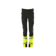 MASCOT® Accel. Safe Hose für Kinder, ULTIMATE STRETCH Hose für Kinder, Der Stretchstoff ist in alle Richtungen elastisch und bietet eine unübertroffene Bewegungsfreiheit, wo nichts spannt oder stört, Der multifunktionelle Stretchstoff kombiniert ein niedriges Gewicht mit sehr hoher Strapazierfähigkeit und ist darüber hinaus wasserabweisend, Ergonomisch geschnittene Hosenbeine, die nach den natürlichen Bewegungen des Körpers geformt wurden, Taschen mit Patte vorne am Oberschenkel, Verstärkung aus CORDURA® (500 D) an den Knien