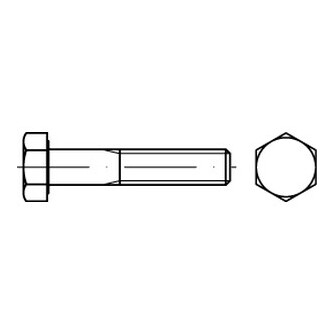 Sechskantschrauben DIN 931 A2-70 M 10 x 40