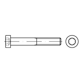 Zylinderschrauben DIN 7984 A4-80 M 8 x 25