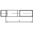 Stiftschrauben DIN 938 5.6 feuerverzinkt mind. 40 ym, AD W7 M 20 x 120