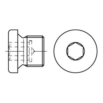 Verschlussschrauben mit Bund DIN 908 A4 M 20 x 1,5