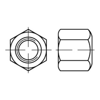 Sechskantmuttern DIN 6330 B 1,5 d hoch A2 M 10