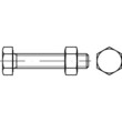 Sechskantschrauben mit Schaft DIN EN ISO 4014 mit Sechskantmutter DIN EN ISO 4032 25CrMo4+QT / 1.7218 feuerverzinkt nach DIN EN ISO 10684 mit Schichtdicke 40 µm ISO passend M 20 x 85 APZ 3.1 / AD W7 GBS302-2