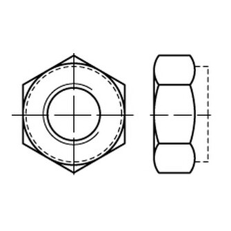 Sicherungsmuttern DIN 980 / ISO 7042 V 8 zinklamellenbesch. M 12