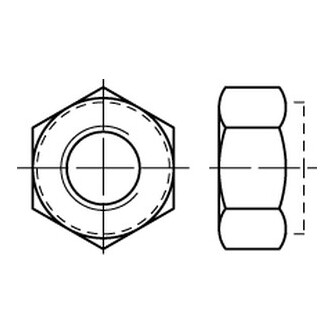 Sicherungsmutter DIN 982 / ISO 7040 A2 M 12