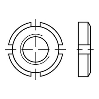 Nutmuttern DIN 981 14 H KM 4 M 20 x 1