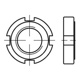 Nutmuttern DIN 1804 A2 M 20 x 1,5