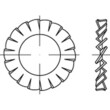Fächerscheiben DIN 6798 1.4310 Form A 3,2