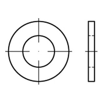 Scheiben ISO 7089 300HV Stahl 5 / 5,3 x 10 x 1