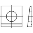 Scheiben DIN 435 vierkant keilförmig 14% Stahl 13,5