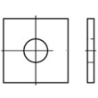 Scheiben DIN 436 vierkant A2 17,5 x 5 x 50