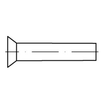 Senknieten DIN 661 Stahl 2 x 6