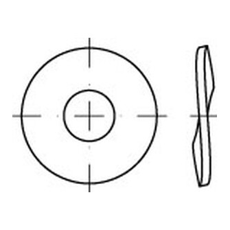Federscheiben DIN 137 Form B gewölbt A4 6
