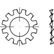 Zahnscheibe DIN 6797 A 1.4310 6,4