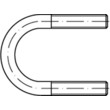 Rundstahlbügel DIN 3570 Stahl A 30 / NW 20 gal vz M 10