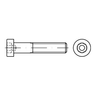 Zylinderschrauben DIN 6912 A4-70 M 5 x 25