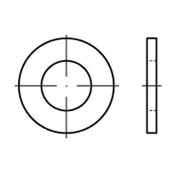 Scheiben DIN 125 A 1.457 21 x 37 x 3