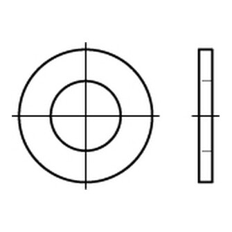 Scheiben DIN 126 / ISO 7091 100 HV Stahl 11 x 20 x 2