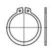 Sicherungsringe für Wellen DIN 471 Regelausführung 1.4122 (Edelstahl Rostfrei) 8 x 0,8