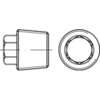 Verschlussschrauben DIN 909 Stahl mit Außensechskant u. kegeligem Feingewinde M 16 x 1,5