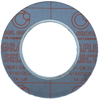Bördeldichtung DIN EN 1514-1 IBC Sigraflex® Select V16010C3I/1.4571 mit IB DN 300 / PN 16 (384 x 324 x 1,6 mm)