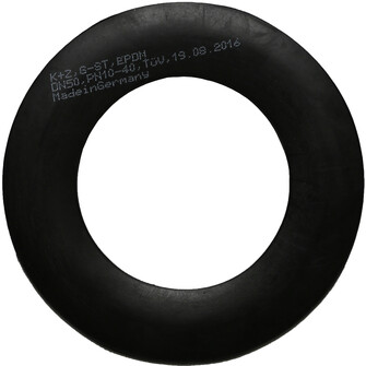 Gummi-Stahl Dichtung DIN EN 1514-1 IBC EPDM/S235JR DN 80 / PN 10-40 (142 x 89 x 4 mm)