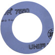 Flachdichtung DIN EN 1514-1 IBC Unifluor WS 7550 blau DN 40 / PN 10-40 (92 x 49 x 2 mm)