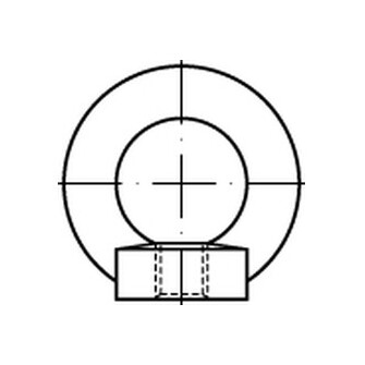 Ringmuttern DIN 582 A2 M 6