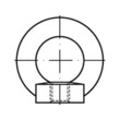 Ringmuttern DIN 582 A4 M 30